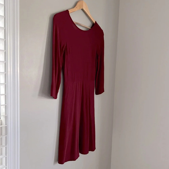 GAP| Burgundy-Red Long Sleeve Mini Dress size extra small 00 - Picture 7 of 9